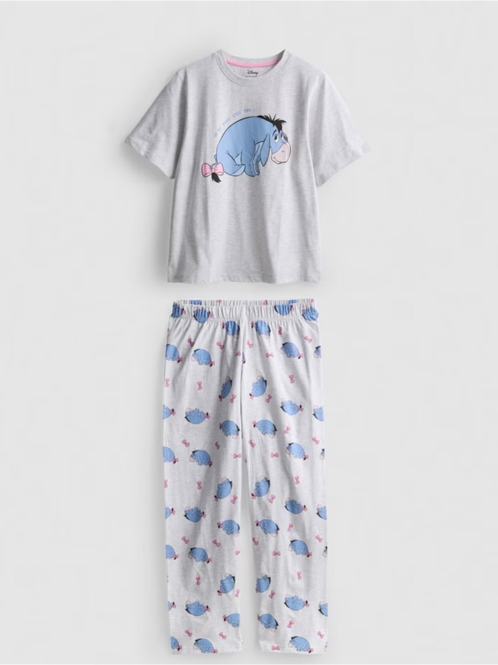 Disney Eeyore NWT Gray & Blue Womens Pajama Set